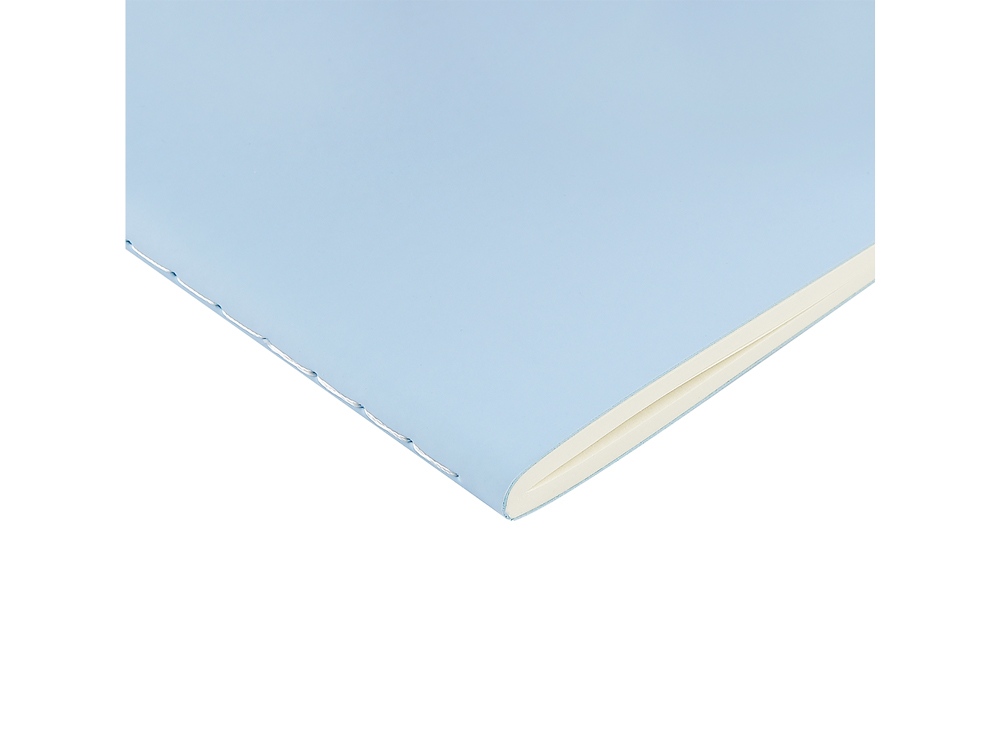 Бизнес тетрадь А5 Megapolis flex 60 л. soft touch клетка, зефирный голубой-2