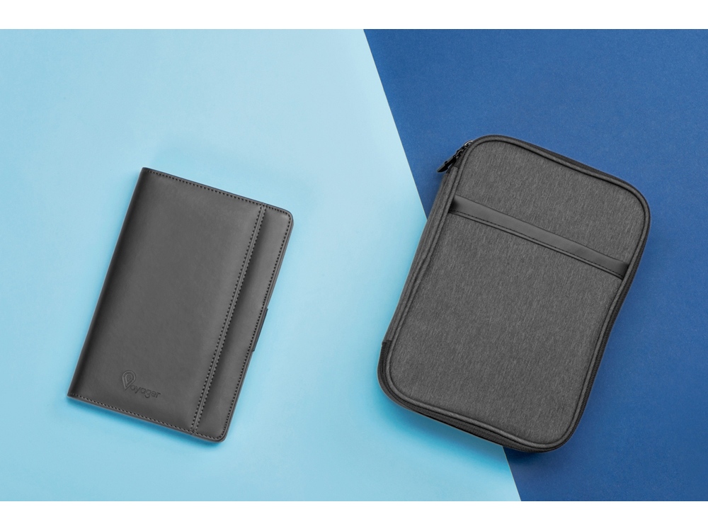 Органайзер с зарядным устройством Wanderer, 4000 mAh, темно-синий-10