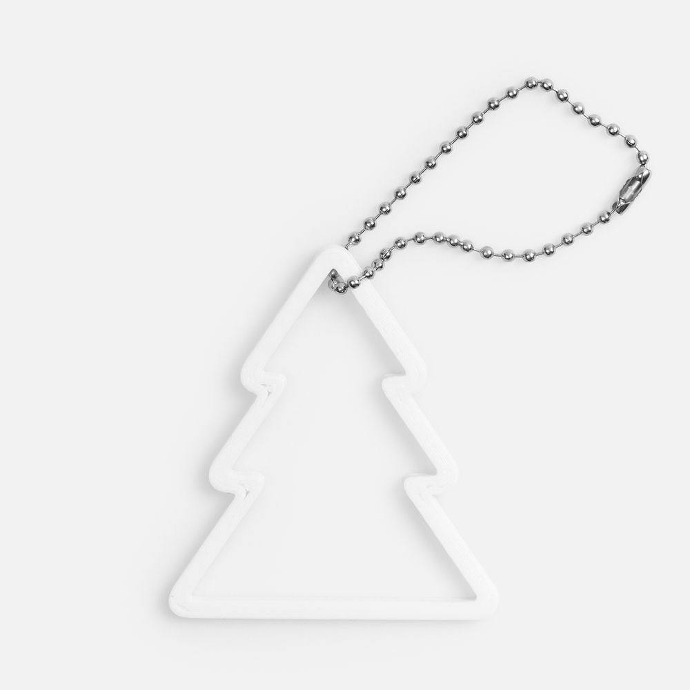 Подвеска «Елочка», 3D-печать, белая-2