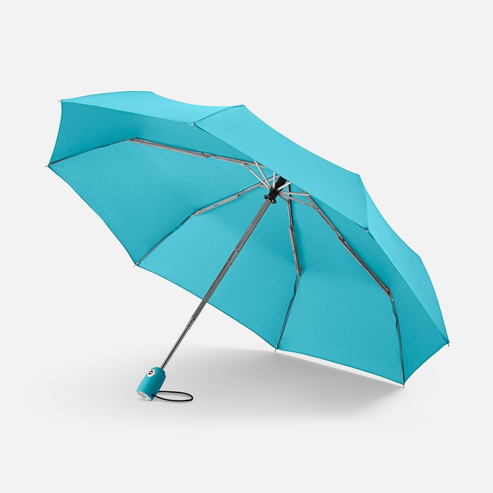 Зонт складной AOC, бирюзовый-0