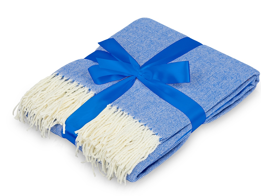 Акриловый плед Dapple 160x210 см, синий-0