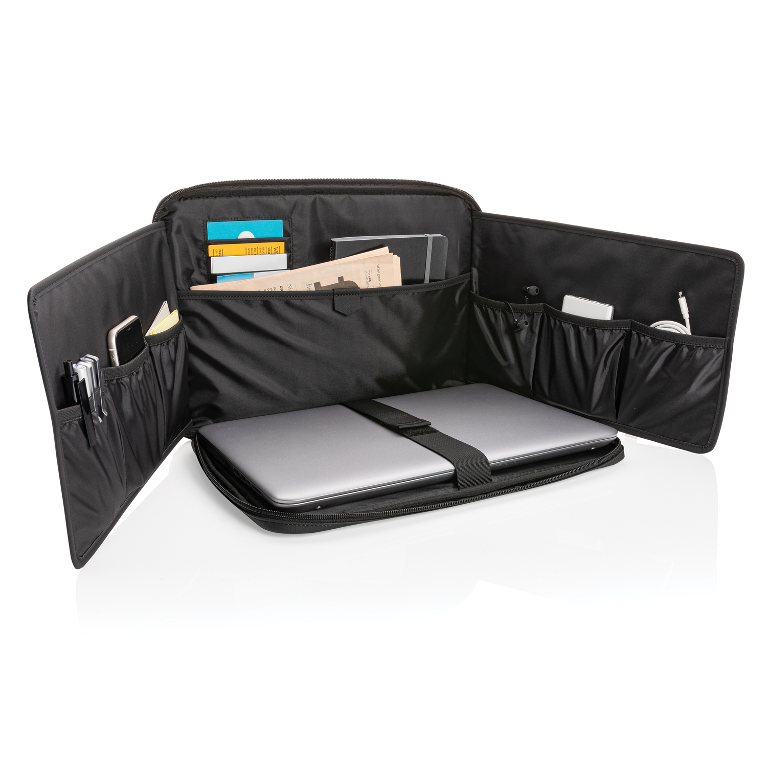 Чехол-органайзер для ноутбука Swiss Peak из экокожи (без ПВХ)-5