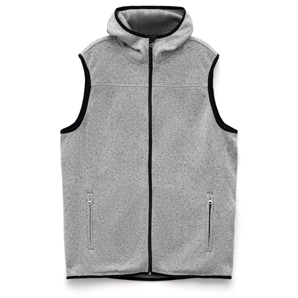 Жилет с капюшоном унисекс Gotland, серый-0