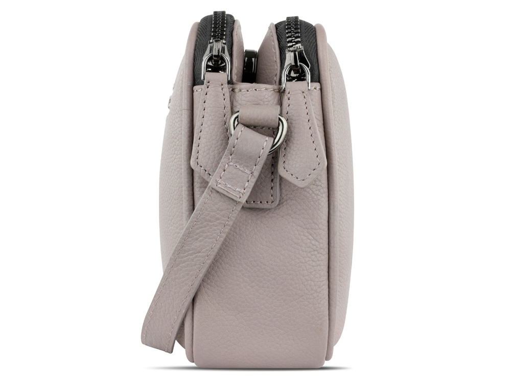 Сумка кросс-боди женская BUGATTI Bella, бежевая, воловья кожа/полиэстер, 22х6х15,5 см-3