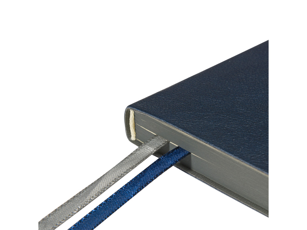 Ежедневник недатированный А5 Boston, темно-синий (серый обрез)-3