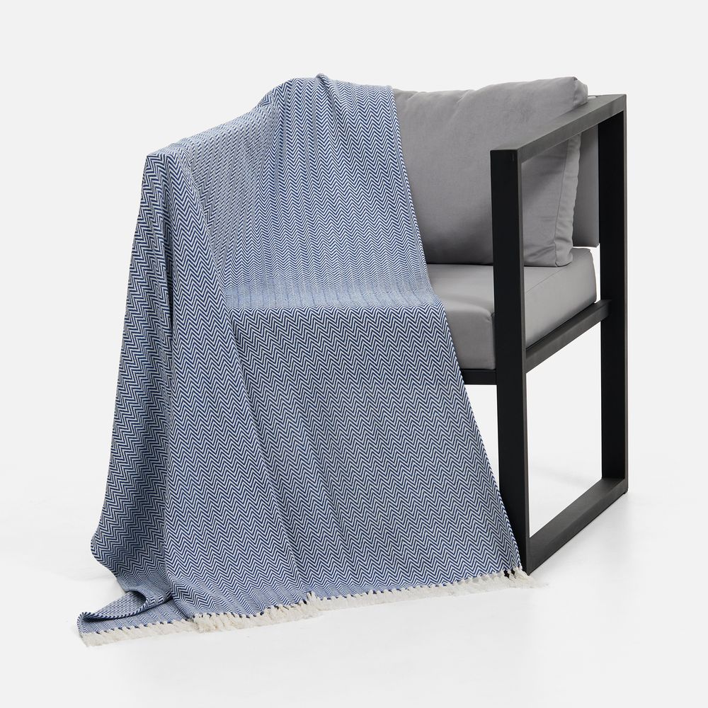 Плед Landour, синий-5