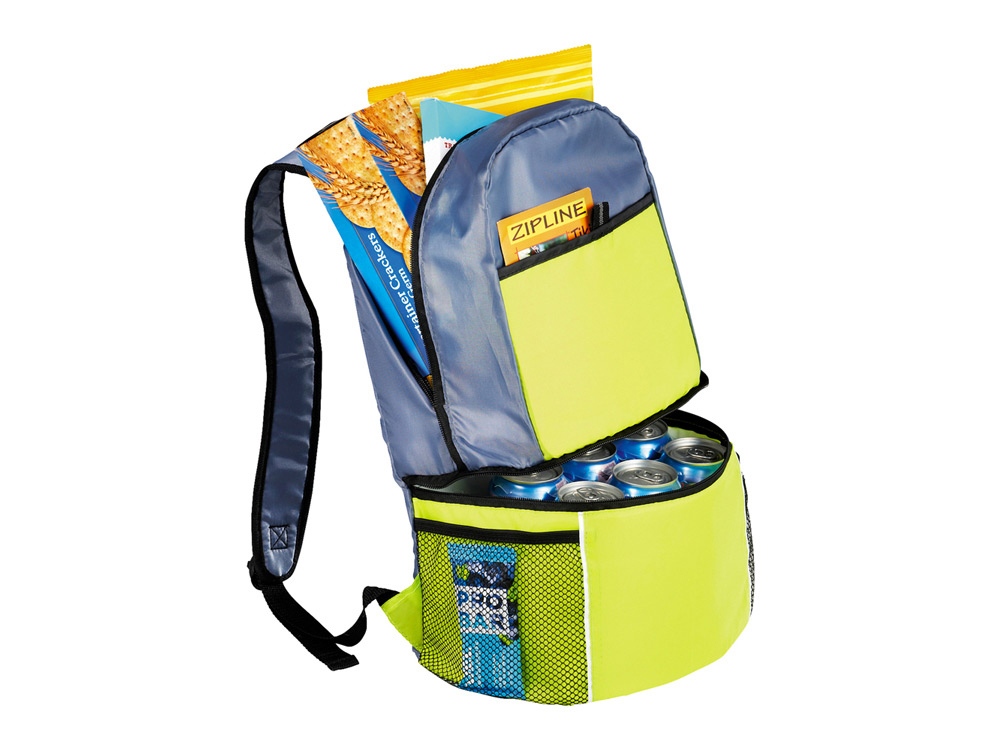 Рюкзак-холодильник Sea Isle, лайм/серый-5