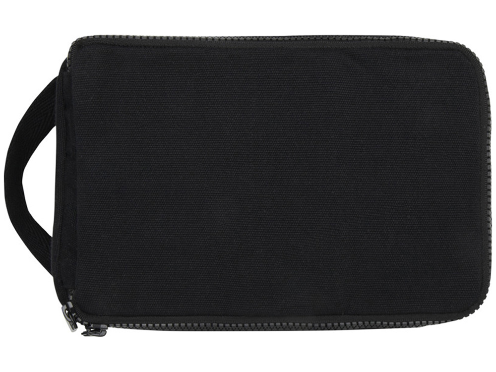 Органайзер для туалетных принадлежностей из переработанного материала Pack 500 г/м² Aware™ - сплошной черный-1