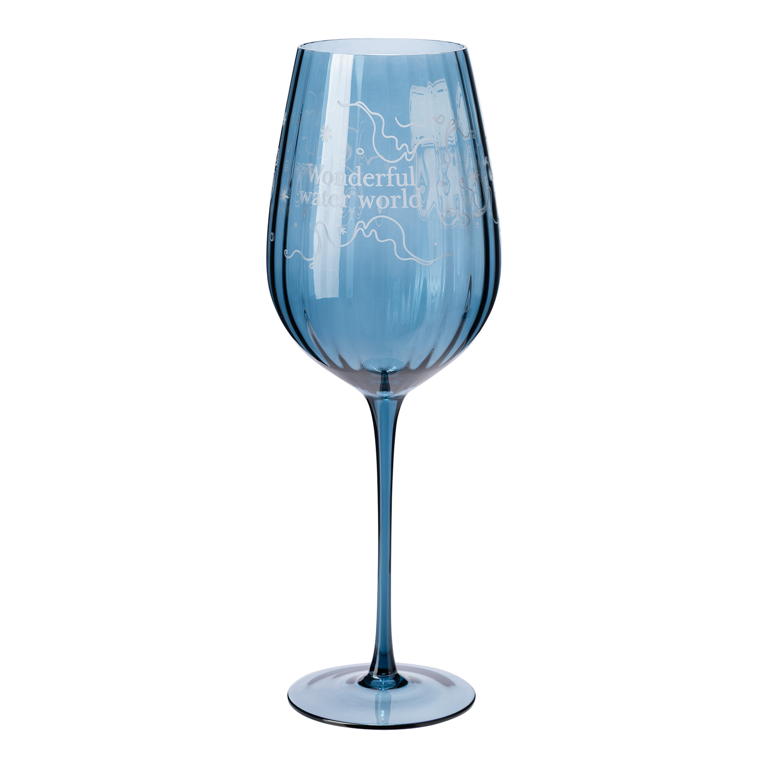 Бокал для вина Тоскана (Toscana), синий-7