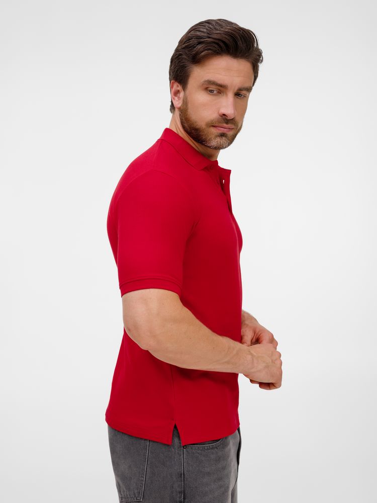 Рубашка поло унисекс Upswing, красная-4