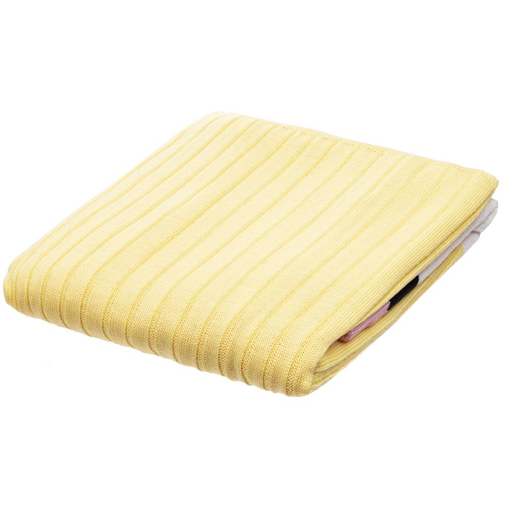 Плед Friolenta, желтый с розовым-2