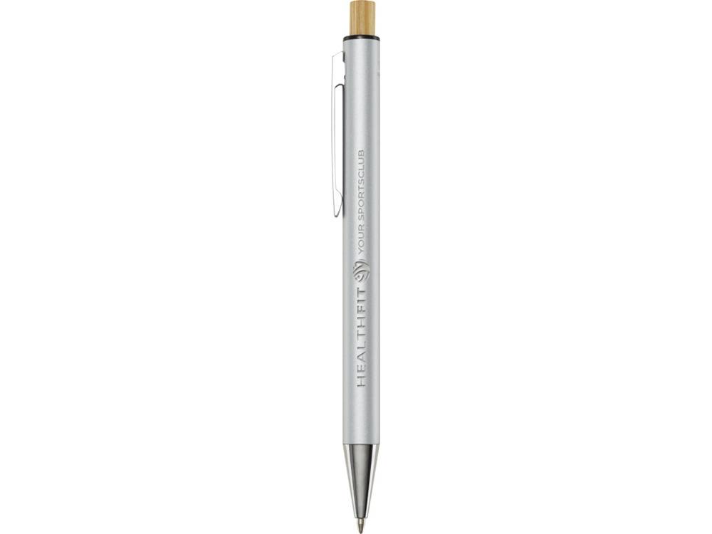 Cyrus шариковая ручка из переработанного алюминия, черный чернила - Серебристый-3