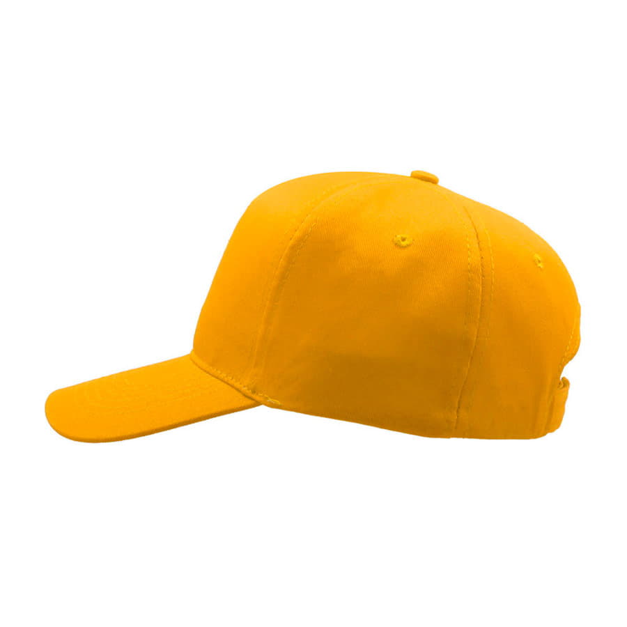 Бейсболка START FIVE, 5 клиньев, застежка на липучке, желтый-3