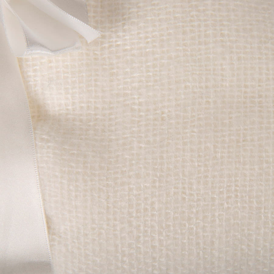 Плед MOHAIR, 130х150 см,  акрил , белый-3