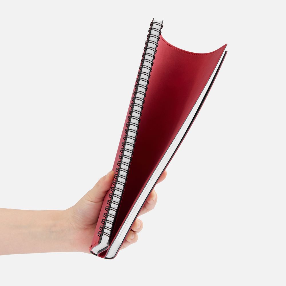 Ежедневник Notera Maxi, недатированный, красный-4