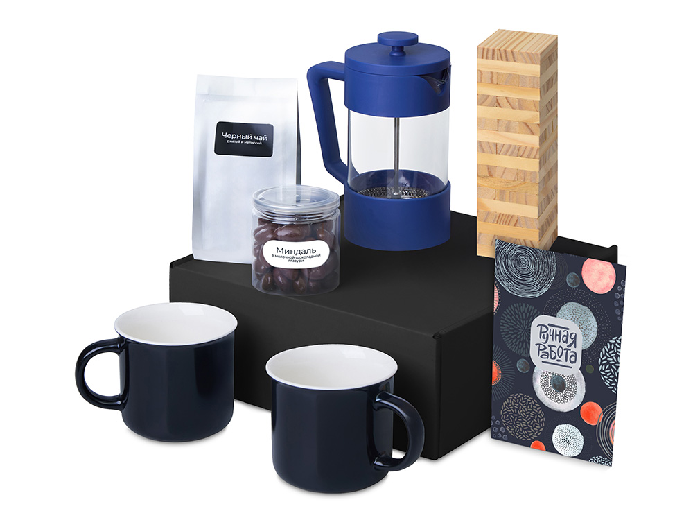 Подарочный набор Re:y. Together  с френчпрессом, кружками и дженгой-1
