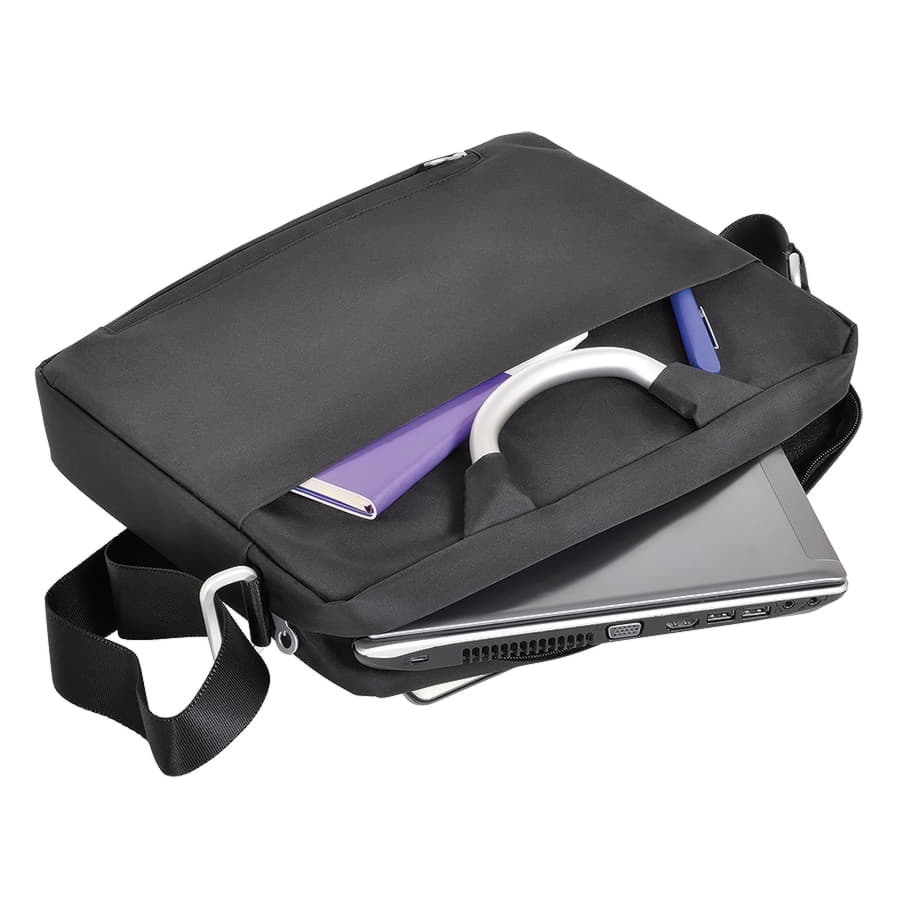 Конференц-сумка c шильдом BUSINESS TRIP, черный-1