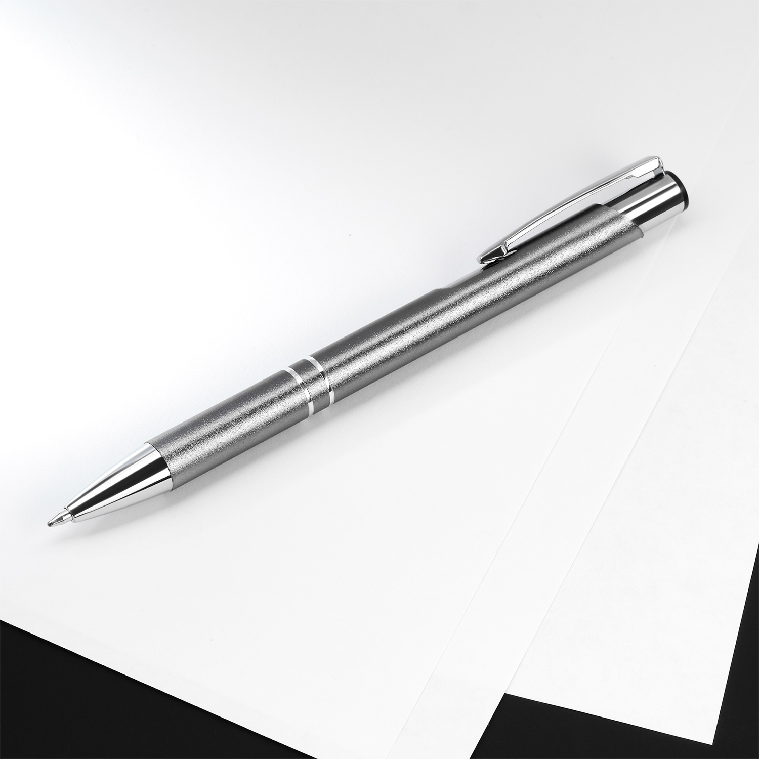 Шариковая ручка Alpha Neo, серая-3