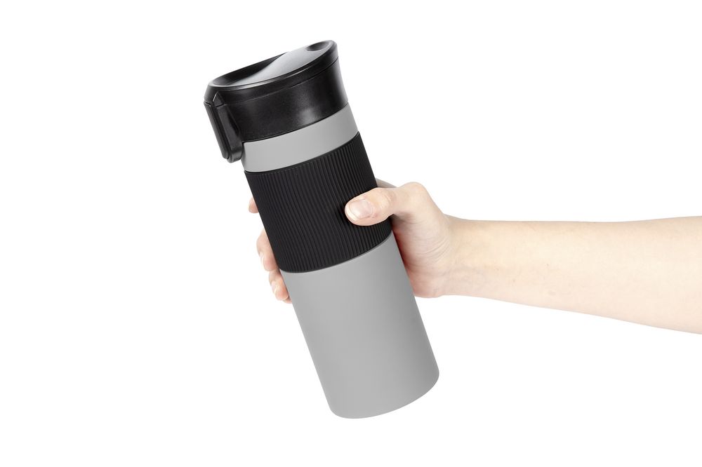 Термостакан Tralee XL, серый-3