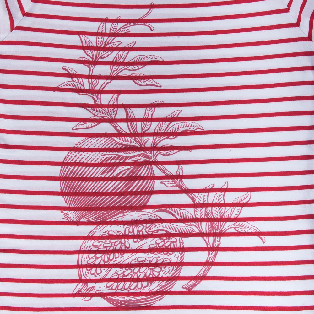 Футболка женская Grand Granat, белая с красным-3