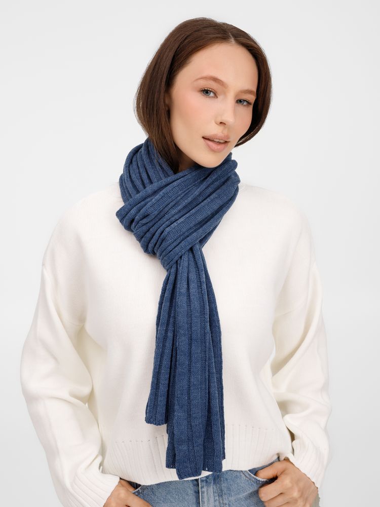 Шарф Metelitsa, синий меланж (джинс)-2