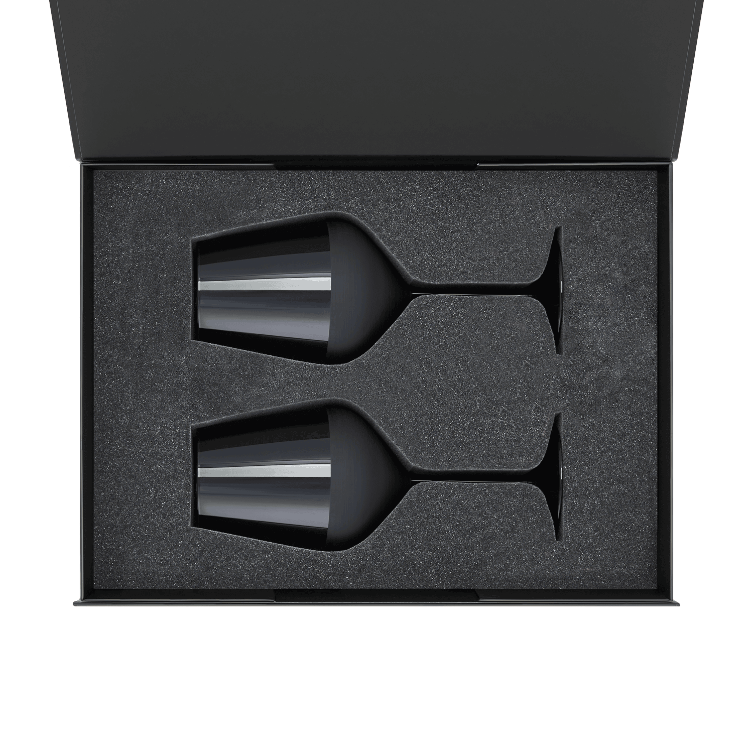 Подарочный набор 2 бокала для вина Блэк Эдишн (Black edition) в черной коробке-1