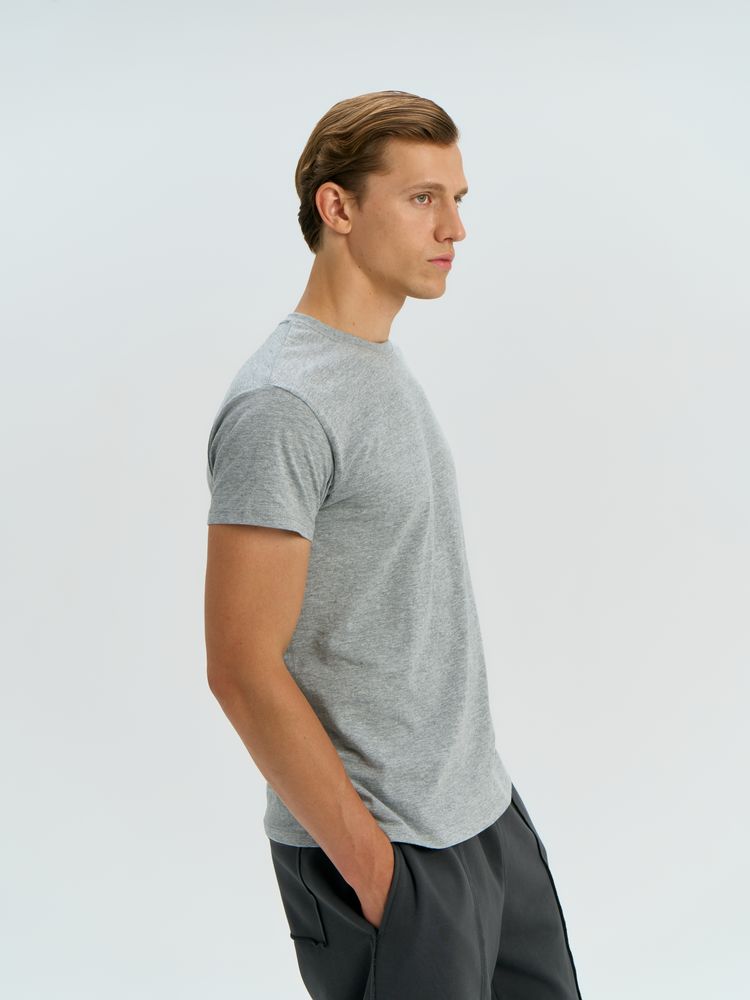 Футболка унисекс Regent 150, серый меланж-3