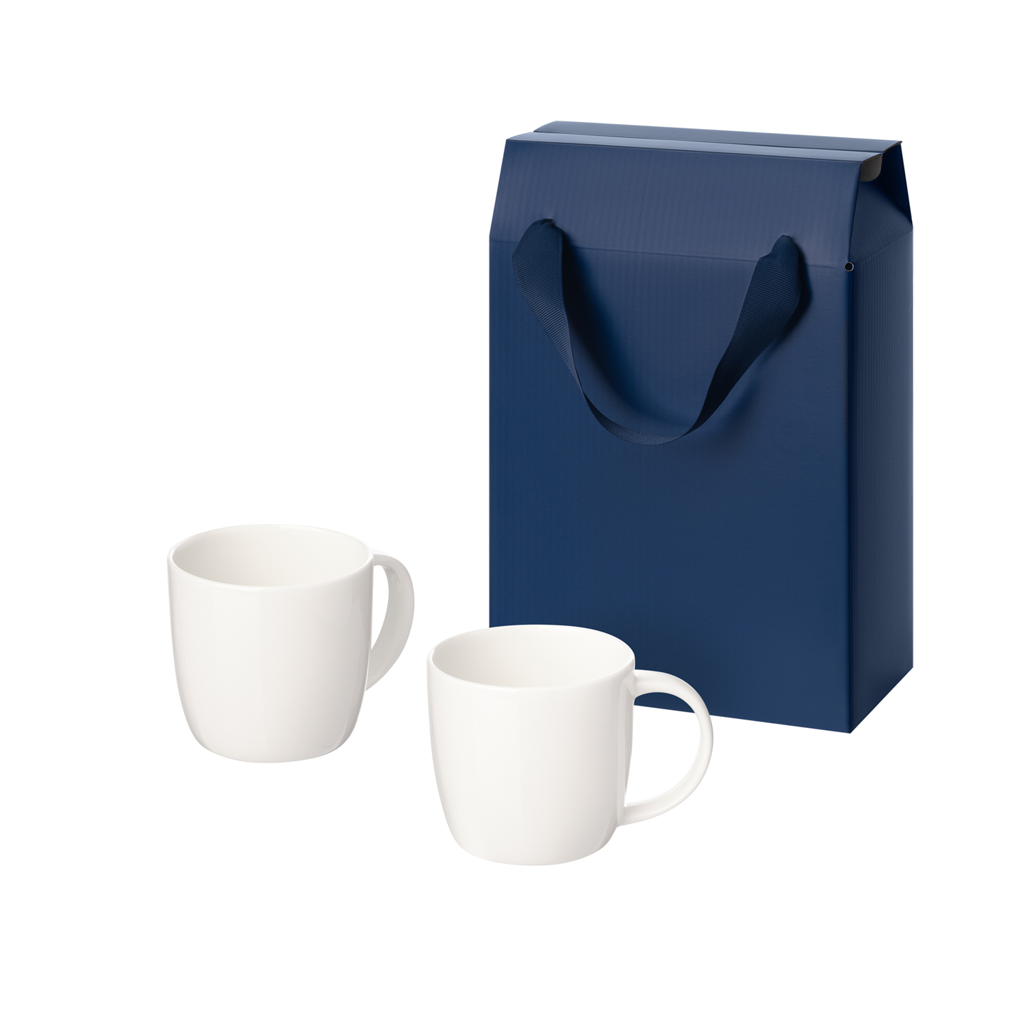 Подарочный набор Дафна (Dafna) в коробке-пакете (две фарфоровых кружки)-0
