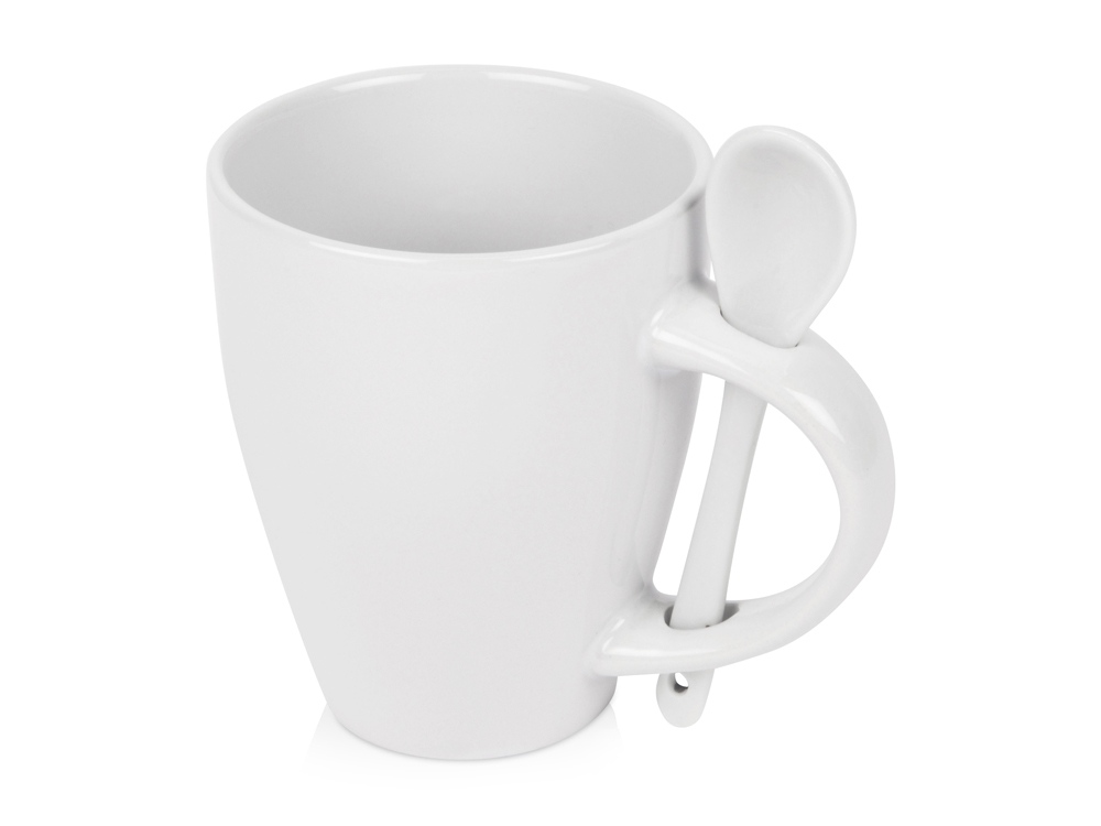 Кружка Авеленго с ложкой, белый-0