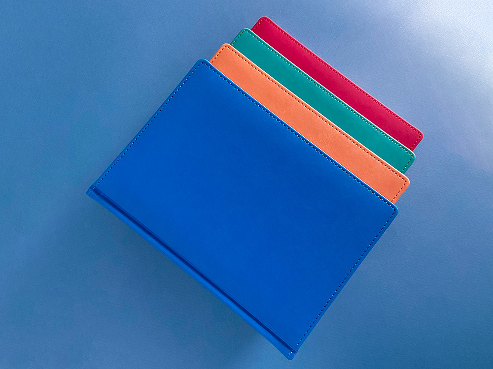 Ежедневник А5 датированный Velvet 2026, красный-3