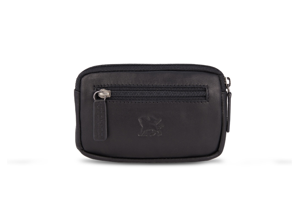 Ключница Mano Don Romeo, с RFID защитой, натуральная кожа в чёрном цвете, 11 х 2 х 7 см-2