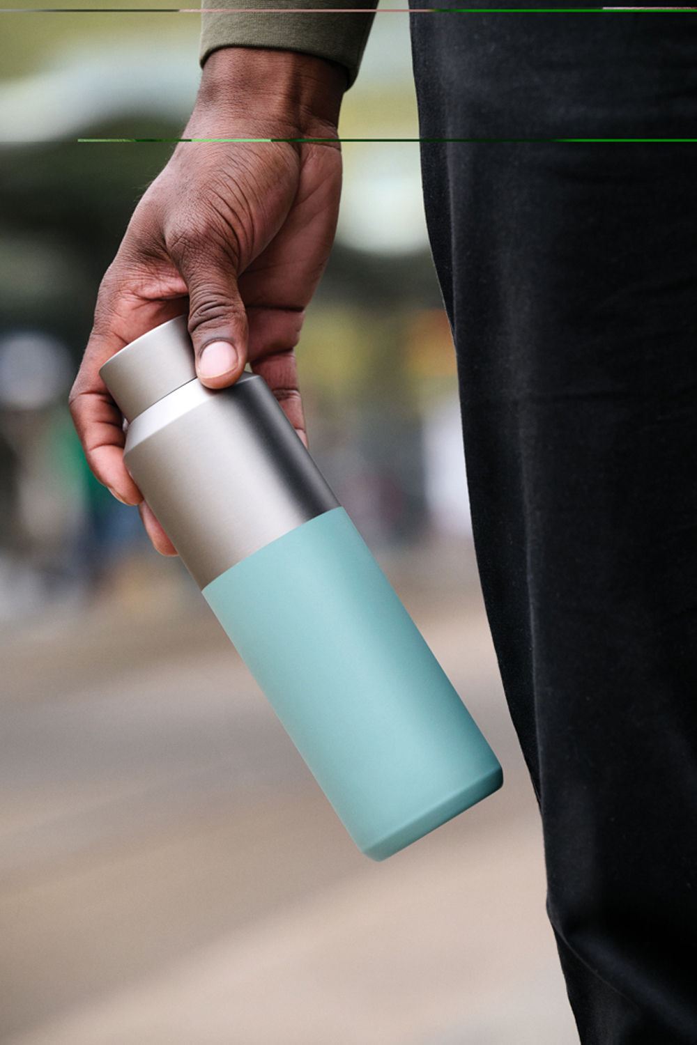 Термобутылка Fluid из переработанной нержавеющей стали RCS, 600 мл-9