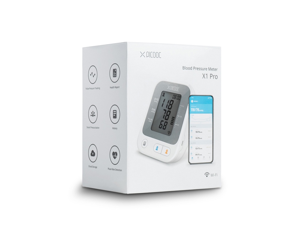 Умный монитор артериального давления Picooc X1 Pro, белый-6