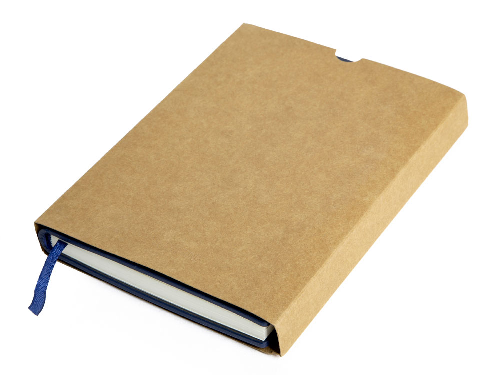 Бизнес блокнот А5 Monoi с клапаном, твердая обложка, 128 листов, темно-синий-7