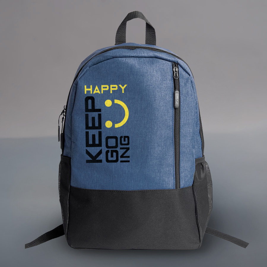 Рюкзак водостойкий "PULL", т.синий/чёрный, 45 x 28 x 11 см, 100% полиэстер 300D+600D, темно-синий, черный-4