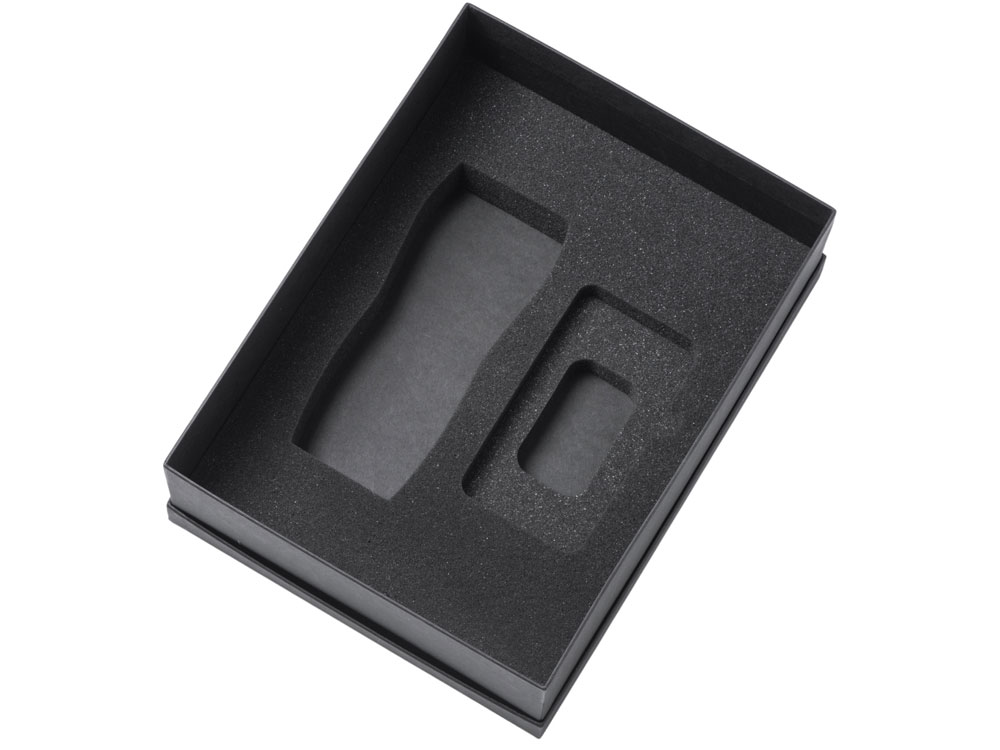 Подарочный набор c вакуумной термокружкой и повербанком С2, красный-2