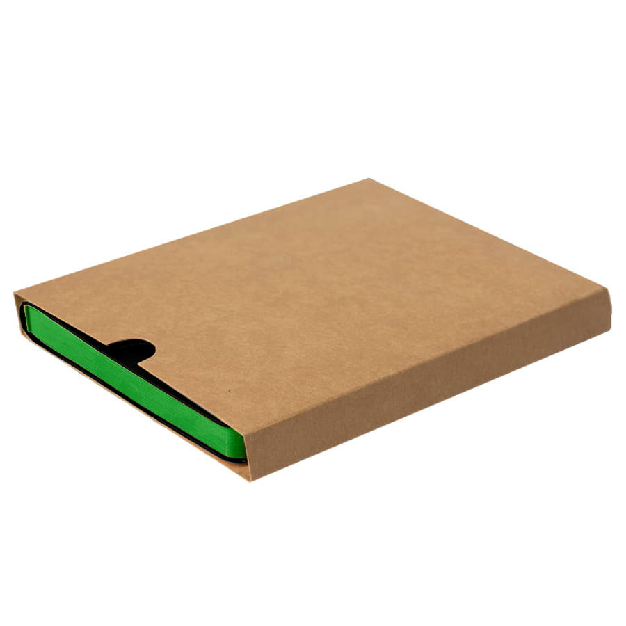 Ежедневник недатированный Stellar, А5, черный, кремовый блок  в линейку, с зеленым обрезом, черный, зеленый-10