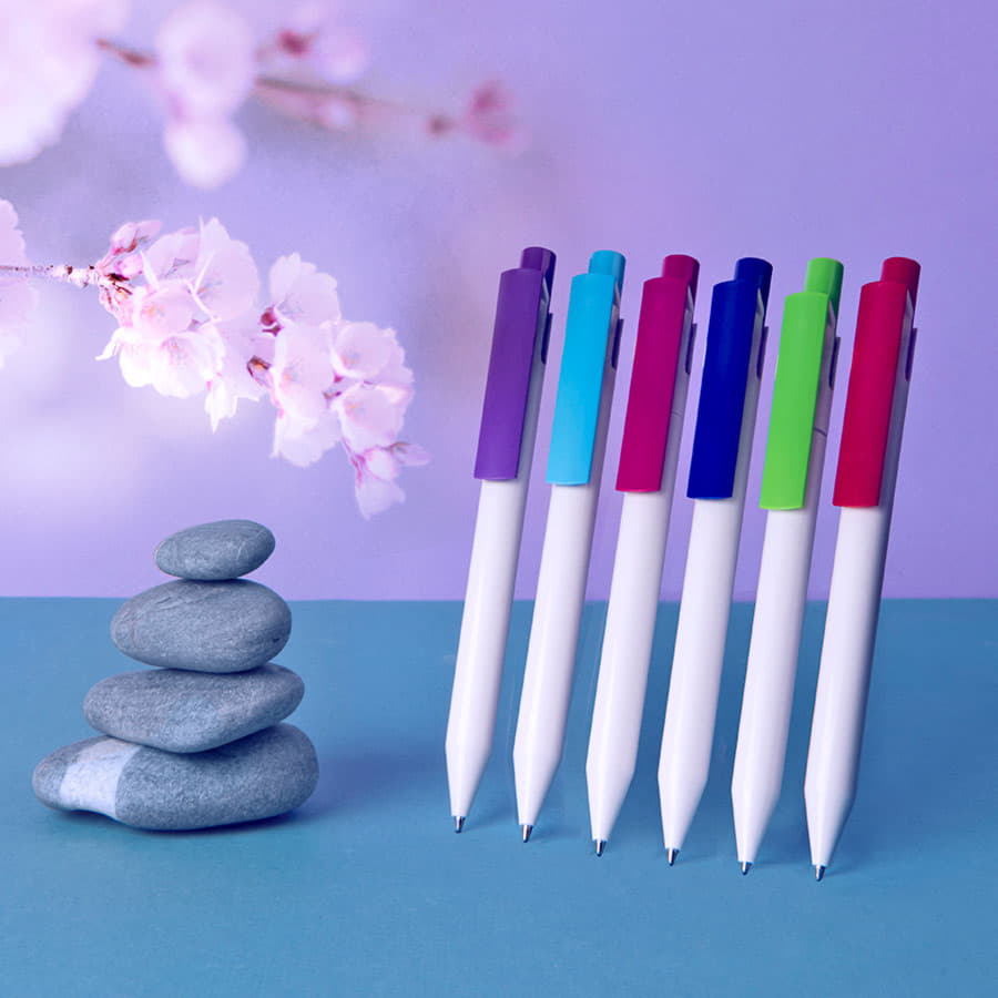 Ручка шариковая ZEN, синий, белый-1