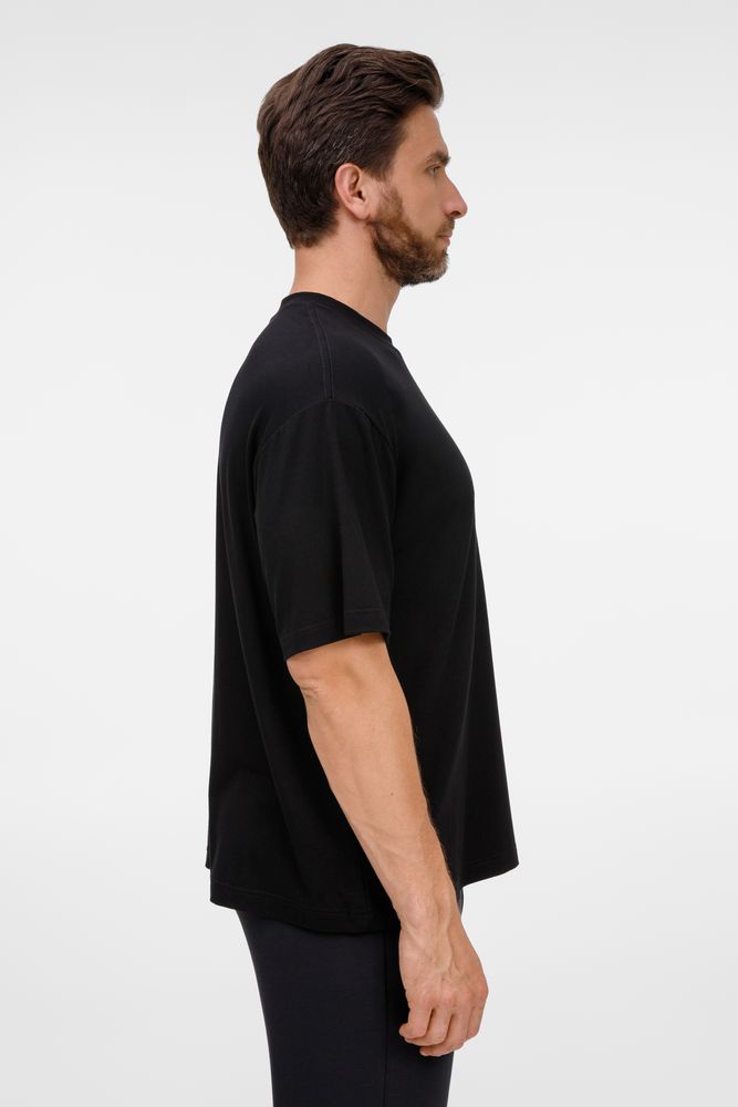 Футболка оверсайз унисекс Lavinia, черная-6