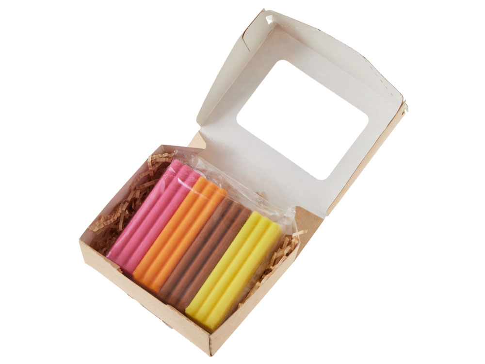 Набор Съедобный пластилин 4 кусочков (без ножа)-3