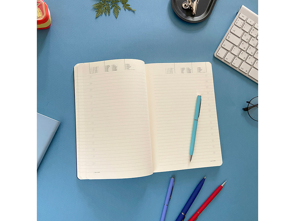 Ручка шариковая автоматическая BrunoVisconti® PALERMO цвет корпуса фиолетовый, soft-touch, 0.7 мм-9