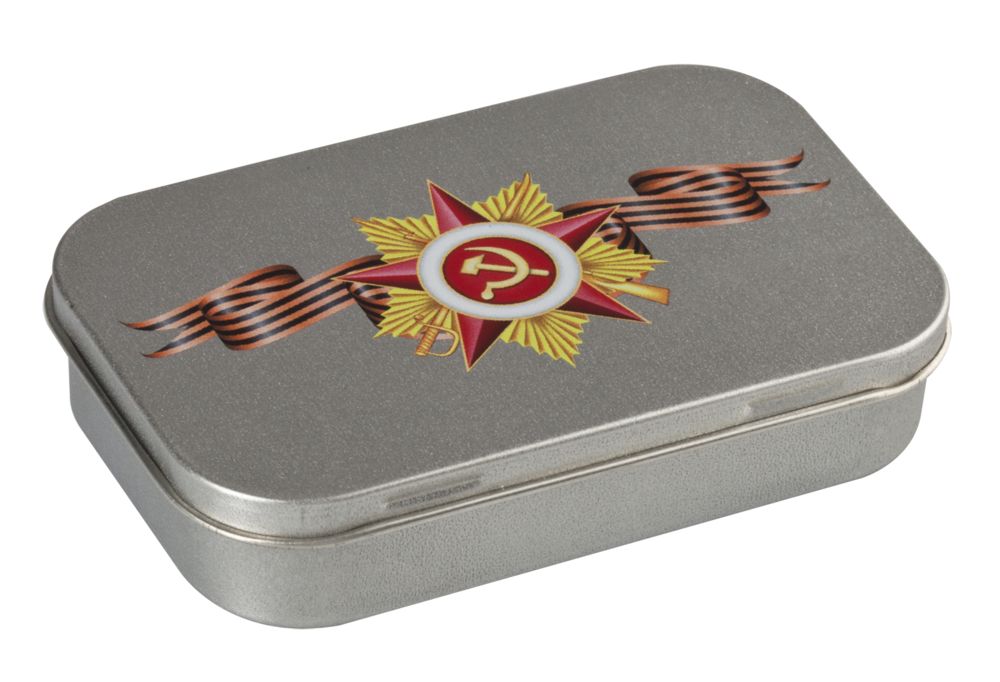 Коробка Pragmax S, прямоугольная, серебристая-3