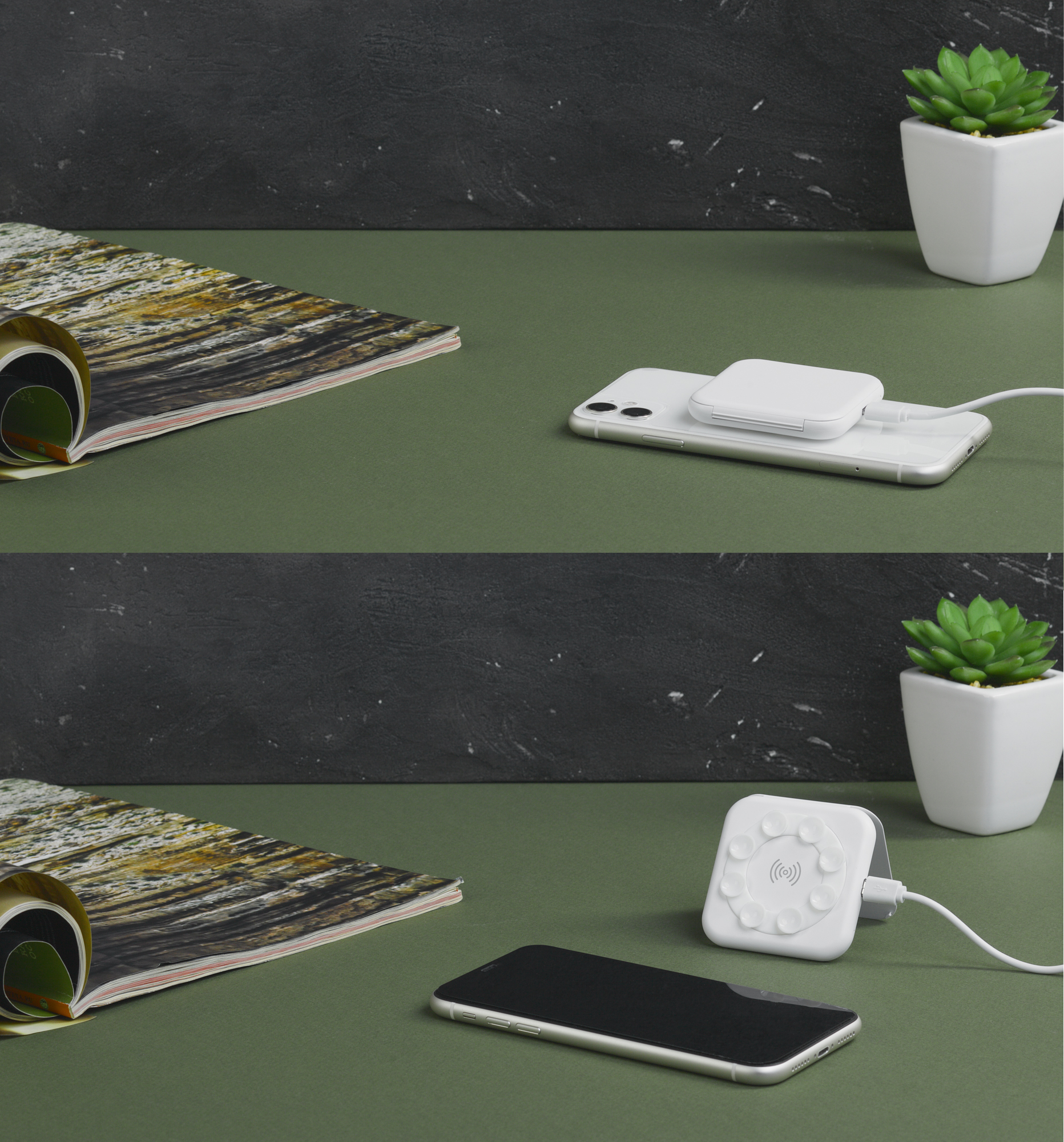 Настольное беспроводное зарядное устройство-подставка "Satellite"-1