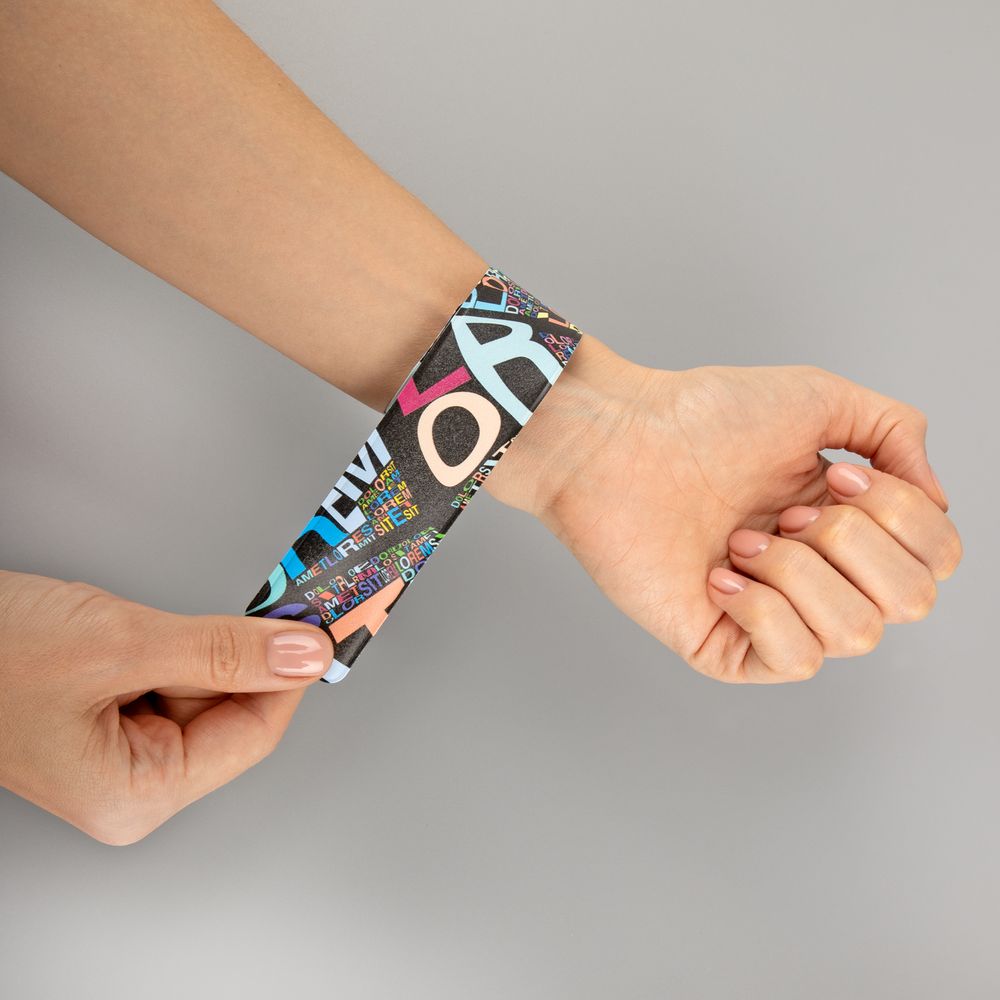 Браслет Slap с печатью на заказ-6