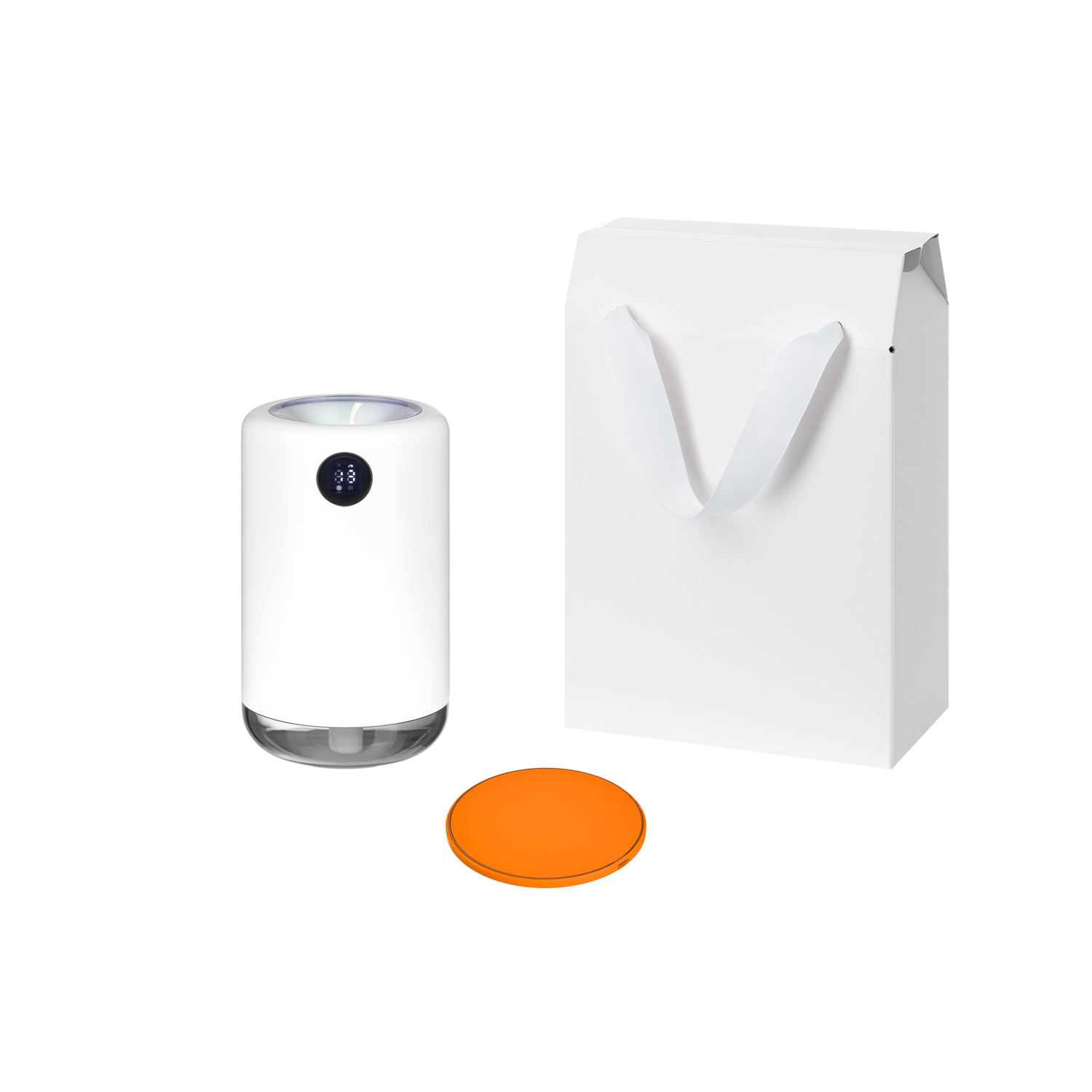 Подарочный набор Bliss, Auris, оранжевый (увлажнитель воздуха, зарядное устройство)-0