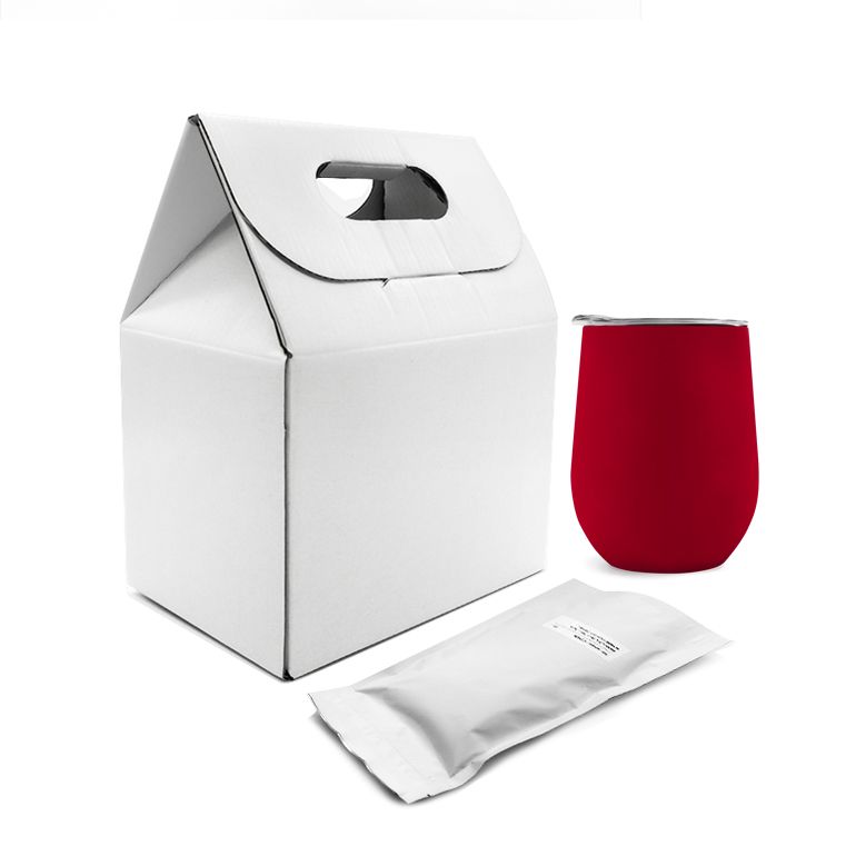 Набор Coffee Box c кофером софт-тач CO12s (красный)-0