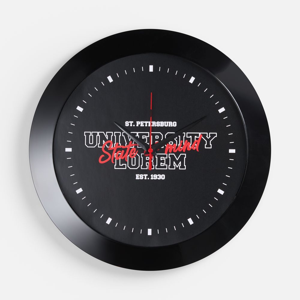 Часы настенные Vivid Large, черные-0