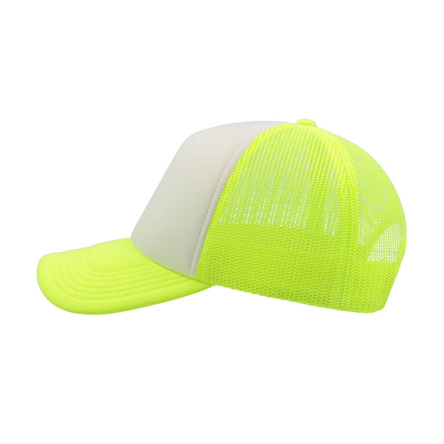 Бейсболка RAPPER, 5 клиньев, пластиковая застежка, неоновый желтый-3
