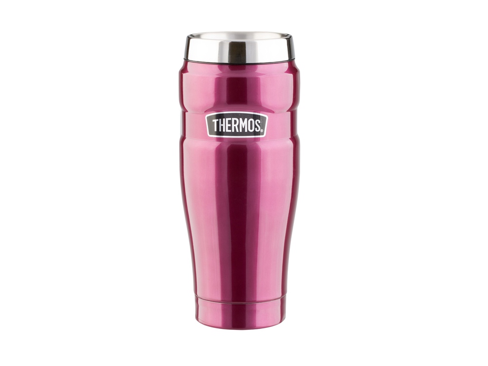 Кружка-термос со стальной колбой SK1005 Matte Raspberry leak proof Vacuum Travel Tumbler, 470ml., красный-0