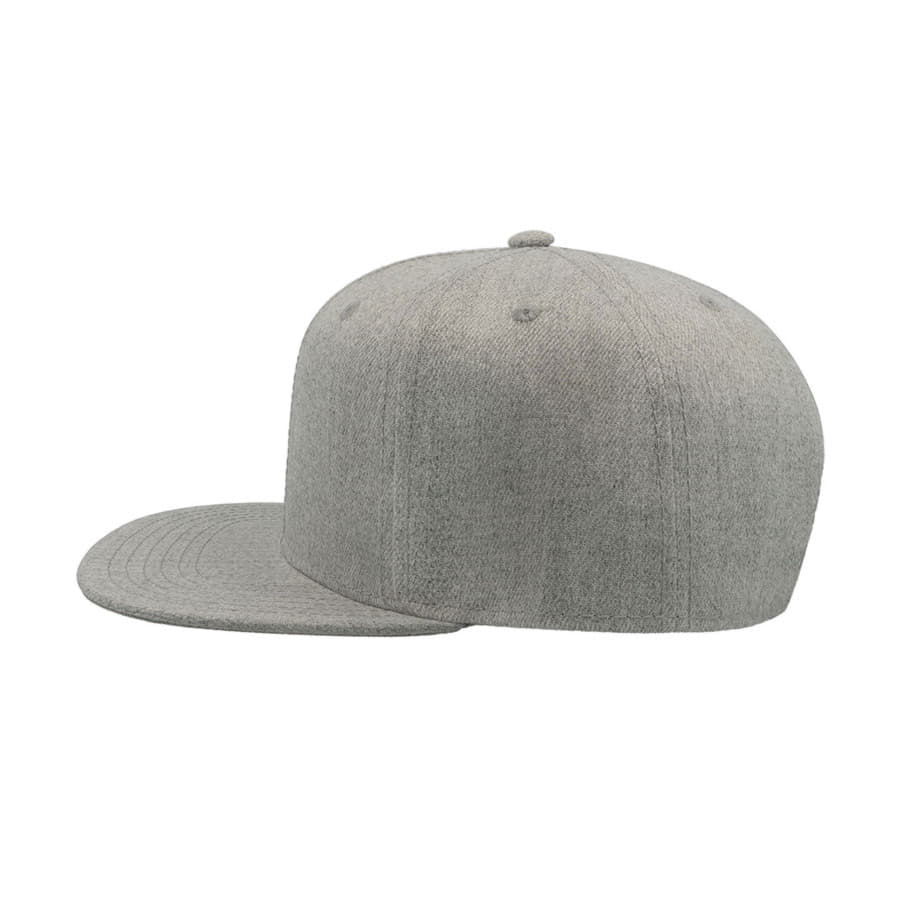 Бейсболка SNAP BACK, 6 клиньев, пластиковая застежка, серый-3